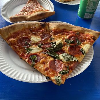 Pier Pizza - My favorite; no longer offered by-the-slice and cheese in the back. - Pizza Near Me - Oceanside, California