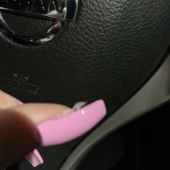 Love Nails - More acrylic where it shouldn't be - Nail Technicians Near Me - Chino, California