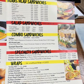 Syosset Deli - Menu - Delis Near Me - Syosset, New York