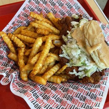 Howlin' Ray's - The Sando with shake fries - Southern Near Me - Pasadena, California Howlin' Ray's - The Sando with shake fries - Southern Near Me - Pasadena, California