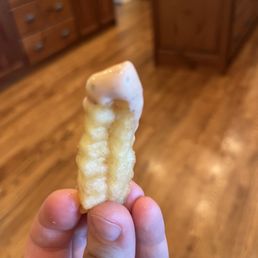 Crinkle cut fries with Charlie sauce