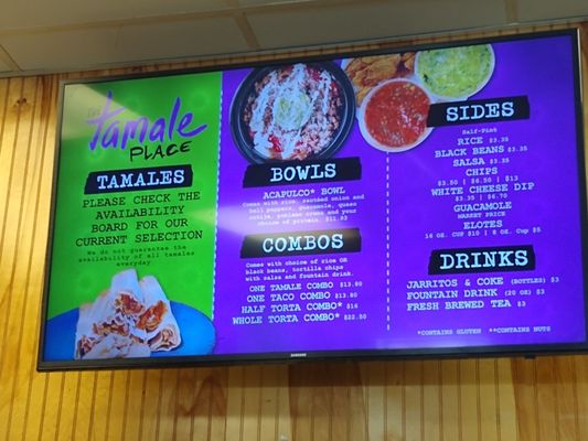 Menu photo 2 The Tamale Place Indianapolis, IN Menu photo 2 The Tamale Place Indianapolis, IN