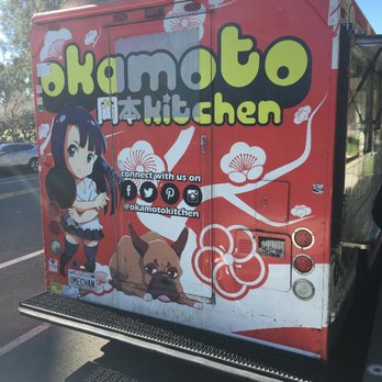 Okamoto Kitchen - This cute anime chick definitely doesn't look like "the back end of a bus" :-) - Food Trucks Near Me - Los Angeles, California Okamoto Kitchen - This cute anime chick definitely doesn't look like "the back end of a bus" :-) - Food Trucks Near Me - Los Angeles, California