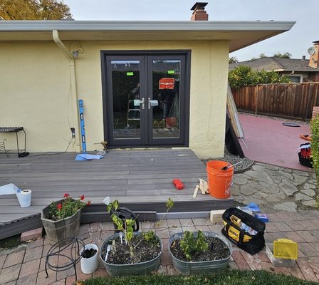 Milgard Installs - French Door Milgard Tuscany Replacement