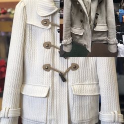 Metro Cleaners - Before and after photo! We specialize in the cleaning and restoration of all your winter garments.