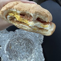 Double Egg Breakfast with American cheese and bacon