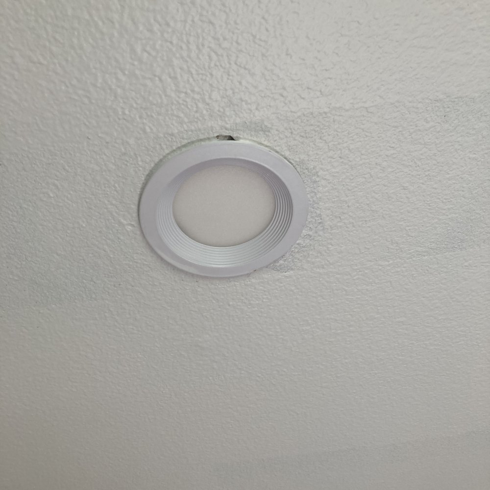 Ocho 5 Builders - Damaged when Calip put in the lights. Didn't even bother to repair his damage! - Electricians Near Me Ocho 5 Builders - Damaged when Calip put in the lights. Didn't even bother to repair his damage! - Electricians Near Me