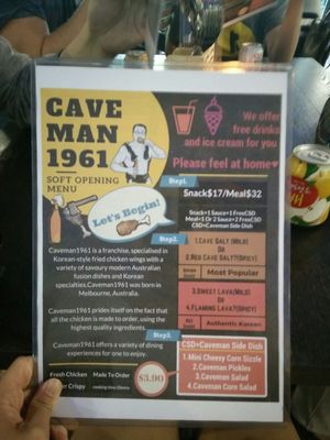 Menu photo 5 Caveman 1961 Melbourne, VIC