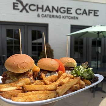 Exchange Cafe - sliders with french fries - Breakfast & Brunch Near Me - Barboursville, Virginia