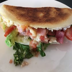 The Sticky Date - Chicken focaccia sandwich (half)