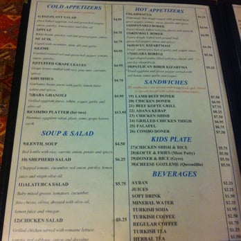 A La Turca - Menu - Part 1 - Turkish Near Me - San Francisco, California A La Turca - Menu - Part 1 - Turkish Near Me - San Francisco, California