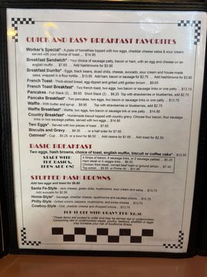 Menu photo 5 Terry's Diner Eugene, OR