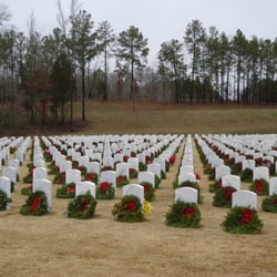 Alabama National Cemetery - Montevallo National Cemetery at Christmas