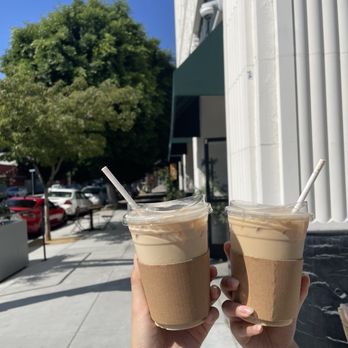 Rose Park Roasters - Latte & Caramel miso Latte - Coffee & Tea Near Me - Long Beach, California