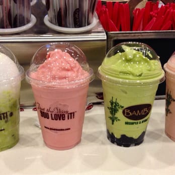 BAMBU - left to right: Avocado #5, strawberry smoothie, avocado smoothie w/ tapioca, strawberry fantasy (strawberry, banana & mango) - Juice Bars & Smoothies Near Me - Kent, Washington BAMBU - left to right: Avocado #5, strawberry smoothie, avocado smoothie w/ tapioca, strawberry fantasy (strawberry, banana & mango) - Juice Bars & Smoothies Near Me - Kent, Washington