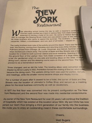 The New York Restaurant by null
