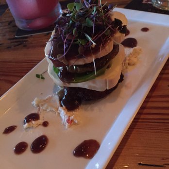 The Savory Grain - One fried green tomato and too much mozzarella... They used to have one with more fried green tomatoes and pimento - New American Near Me - Richmond, Virginia