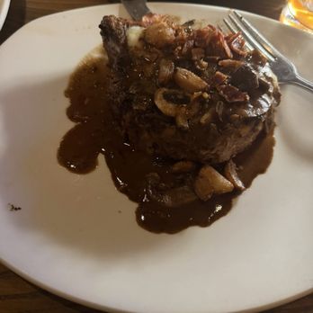 Bonefish Grill - Bone-In 12oz Pork Chop, with a wonderful Marsala sauce - Seafood Near Me - St. Petersburg, Florida