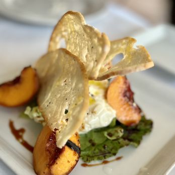 Intermezzo By Wine Cask - Burrata with Grilled Peaches - New American Near Me - Santa Barbara, California Intermezzo By Wine Cask - Burrata with Grilled Peaches - New American Near Me - Santa Barbara, California