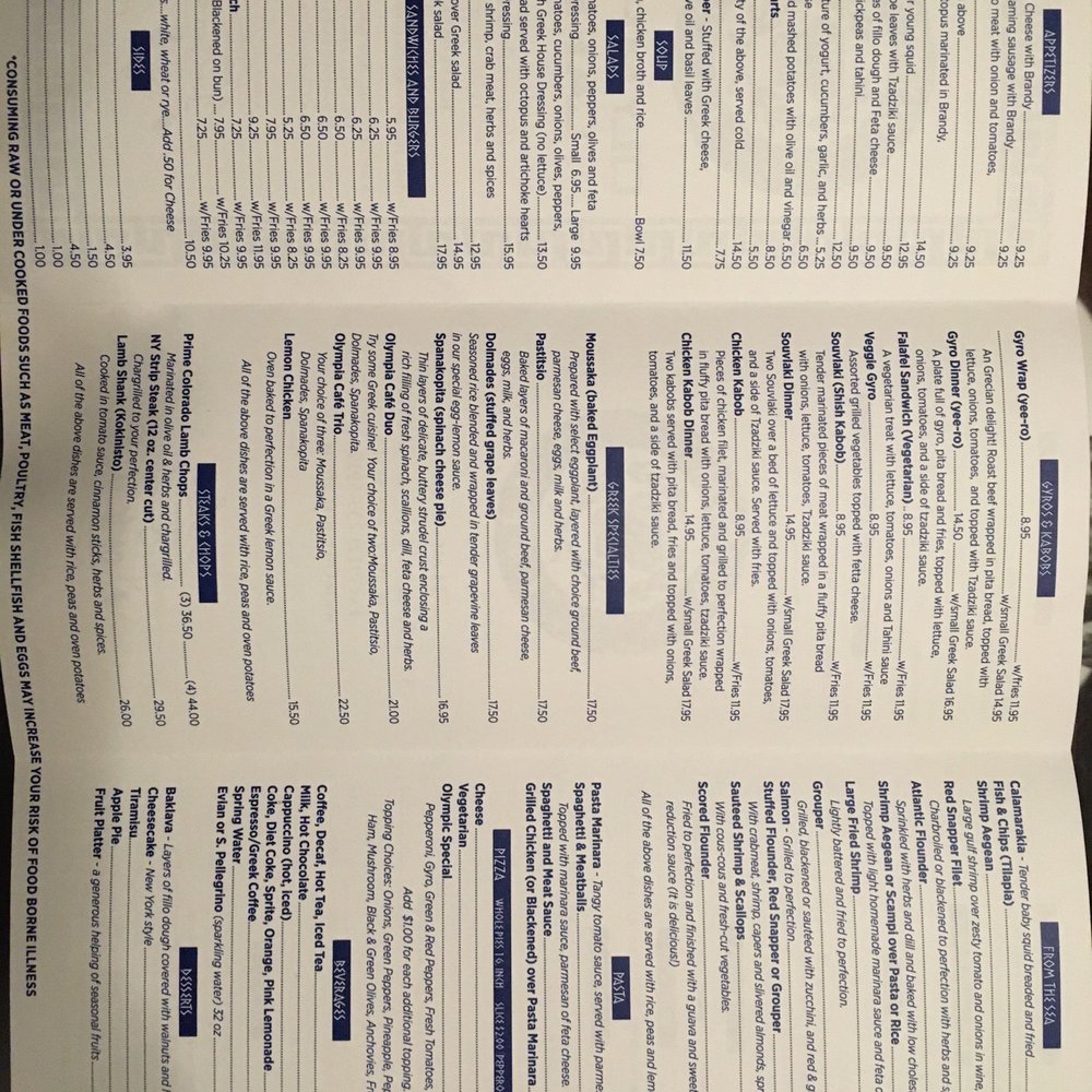 Olympia Cafe - Menu - Greek Near Me - Savannah, Georgia Olympia Cafe - Menu - Greek Near Me - Savannah, Georgia