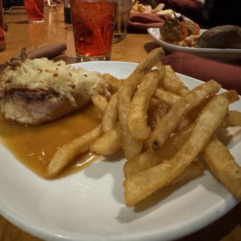 The Log Jam Restaurant - Chicken Velouté lite, with a side of fries - American Near Me - Lake George, New York The Log Jam Restaurant - Chicken Velouté lite, with a side of fries - American Near Me - Lake George, New York