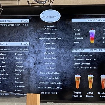 Tea Be Honest - Menu - Coffee & Tea Near Me - Palm Desert, California Tea Be Honest - Menu - Coffee & Tea Near Me - Palm Desert, California