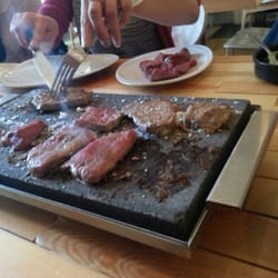 Steak Restaurant - Steak on stones - cook it yourself to your own liking