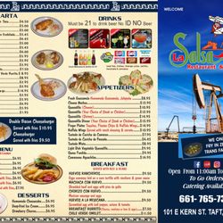 La Salsa Restaurant & Cantina - First Page