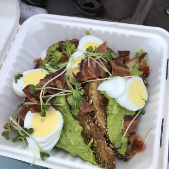 Press Coffee - EVB - Avocado toast with egg and bacon. - Coffee & Tea Near Me - Phoenix, Arizona