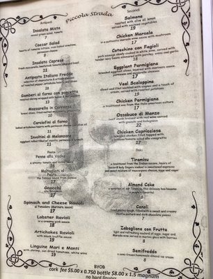 Menu photo 5 Piccola Strada New York, NY