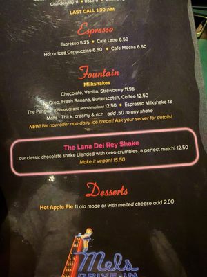 Menu photo 2 Mel's Drive-In West Hollywood, CA Menu photo 2 Mel's Drive-In West Hollywood, CA