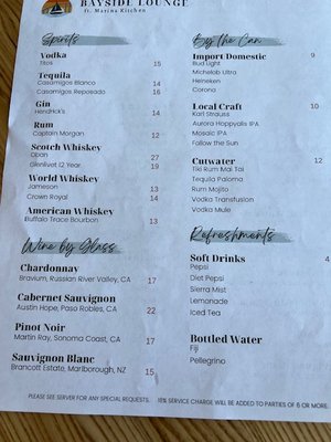 Menu photo 2 Topgolf Swing Suite San Diego, CA