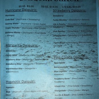 Daiquiri Shack - Menu - Cocktail Bars Near Me - Watauga, Texas Daiquiri Shack - Menu - Cocktail Bars Near Me - Watauga, Texas