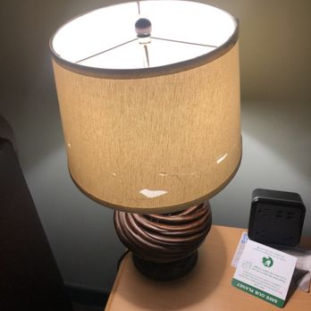 Ocean Park Inn - Beat up broken lamp shade - San Diego, CA