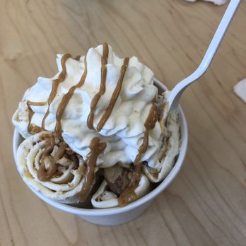 Blacksmith Ice Cream - DELIGHTFUL! caramel sauce, salted pretzels, toppings: whip cream, amazing peanut butter sauce, toasted coconut, almonds & hazelnuts. - Ice Cream & Frozen Yogurt Near Me - Bountiful, Utah Blacksmith Ice Cream - DELIGHTFUL! caramel sauce, salted pretzels, toppings: whip cream, amazing peanut butter sauce, toasted coconut, almonds & hazelnuts. - Ice Cream & Frozen Yogurt Near Me - Bountiful, Utah