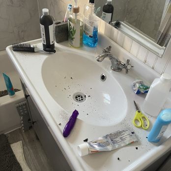 Royal Roofing - Disgusting filth that landed into our toothbrushes and car products - Roofing Near Me - Bell Gardens, California