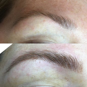 KD Skin - Before on top, After microblading on bottom - Skin Care Near Me