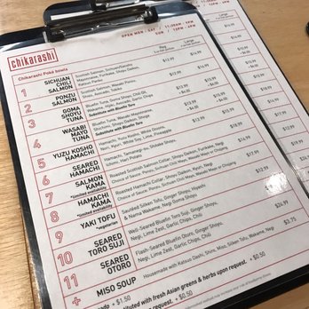 Chikarashi - Menu - Japanese Near Me - New York, New York Chikarashi - Menu - Japanese Near Me - New York, New York