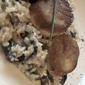 Cork & Fork - Scallops Risotto Plate - Pizza Near Me - Harrisburg, Pennsylvania