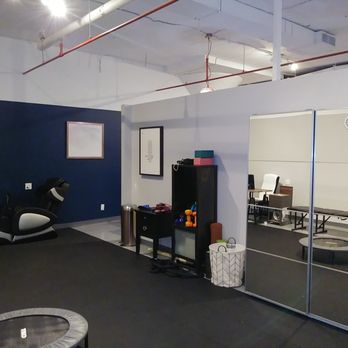 Well Adjusted - Work out area equipped with an amazing massage chair - Chiropractors Near Me - Brooklyn, New York