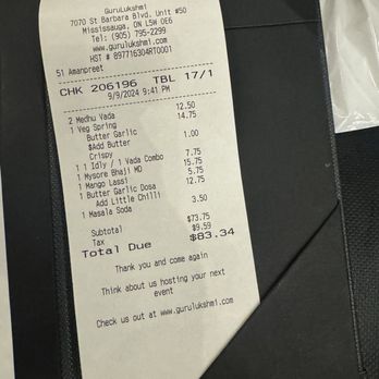 Guru Lukshmi - Indian Near Me - Mississauga, Ontario