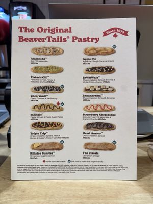 Menu photo 1 Beaver Tails Calgary, AB