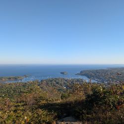 Mount Battie Memorial Tower - View of Camden harbor (+ more in distance)