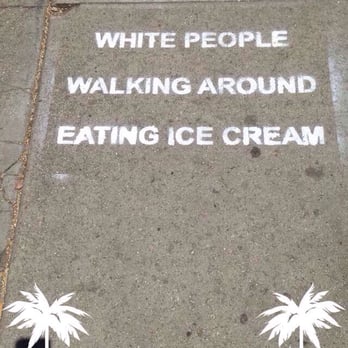 Abbot Kinney - Humor stenciled on the sidewalk - Local Flavor Near Me Abbot Kinney - Humor stenciled on the sidewalk - Local Flavor Near Me