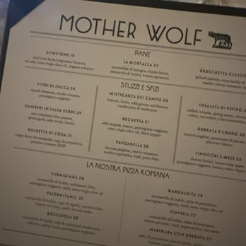 Mother Wolf - Menu - Pizza Near Me - Las Vegas, Nevada
