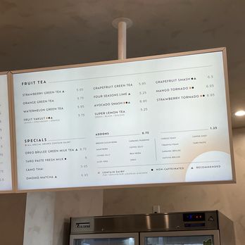 OMOMO Tea Shoppe  - Menu on 09/05/2024 - Bubble Tea Near Me - Brea, California
