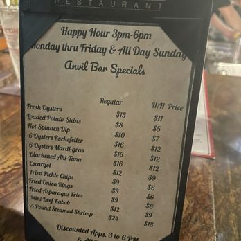 The Red Horse - Happy hour menu - Steakhouses Near Me - Frederick, Maryland