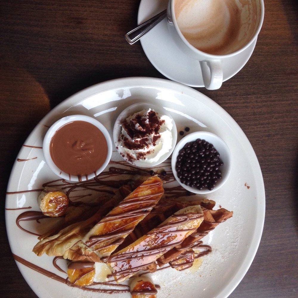 Cacao 70 - The delicious Illegal Banana Waffle!! - Desserts Near Me - Montreal, Quebec Cacao 70 - The delicious Illegal Banana Waffle!! - Desserts Near Me - Montreal, Quebec