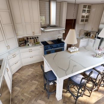 Kitchen With A Shaker Style Cabinet High Ceiling With Combination