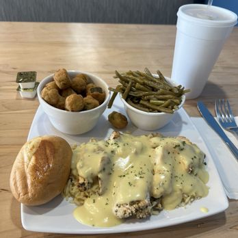 Kosta's Kitchen - Chicken & Rice with 2 sides (okra & green beans- my choice) - Burgers Near Me - Charlotte, North Carolina Kosta's Kitchen - Chicken & Rice with 2 sides (okra & green beans- my choice) - Burgers Near Me - Charlotte, North Carolina